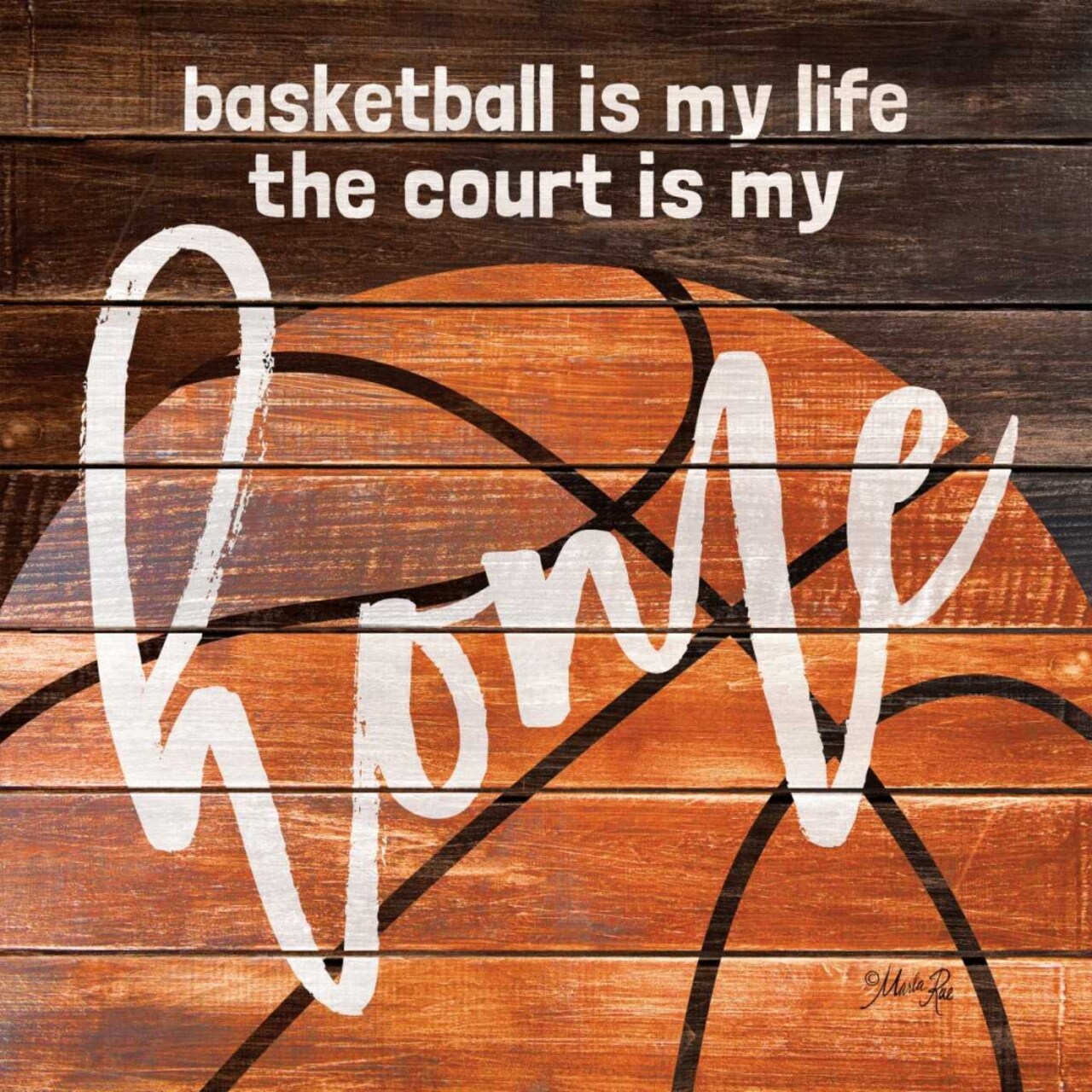 Basketball Home Poster Print by Marla Rae - Item # VARPDXMA2478